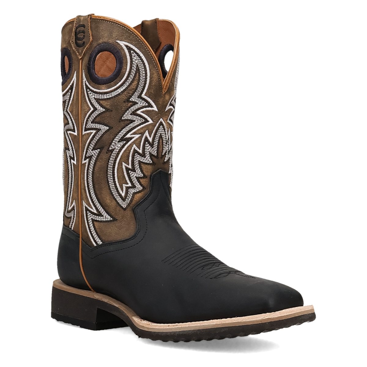 Dan Post Royston Square Toe Black/Honey