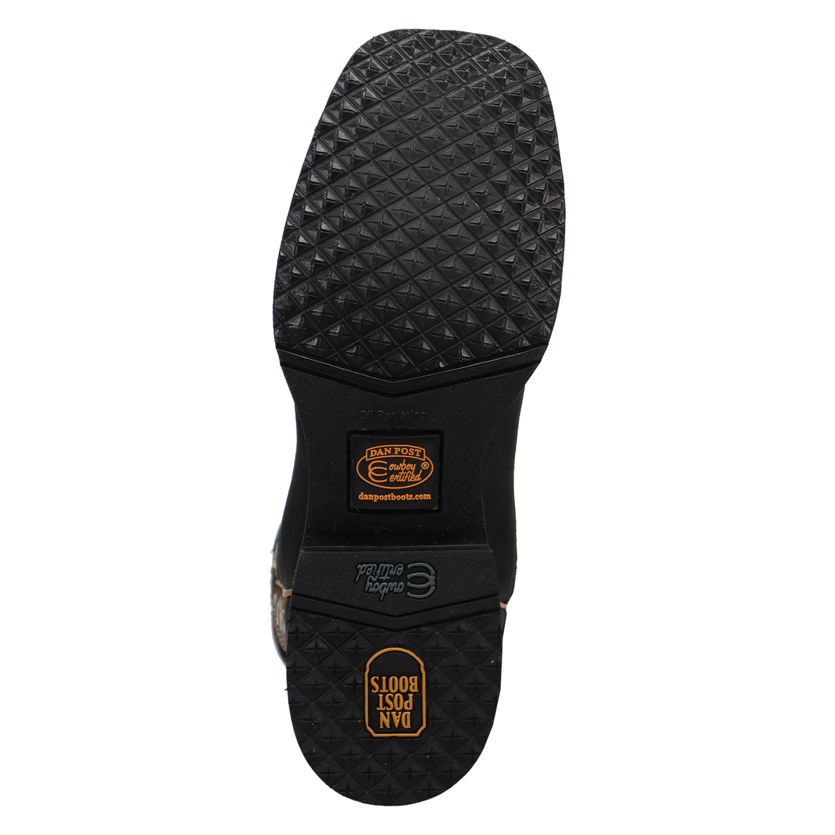 Dan Post Royston Square Toe Black/Honey
