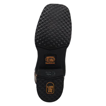 Dan Post Royston Square Toe Black/Honey