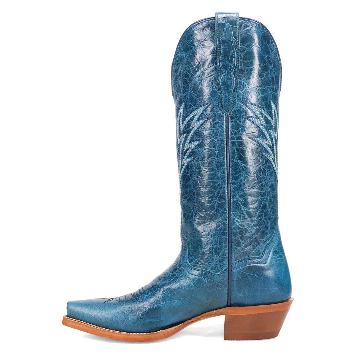 Dan Post Katy Blue Leather Boot Snip Toe