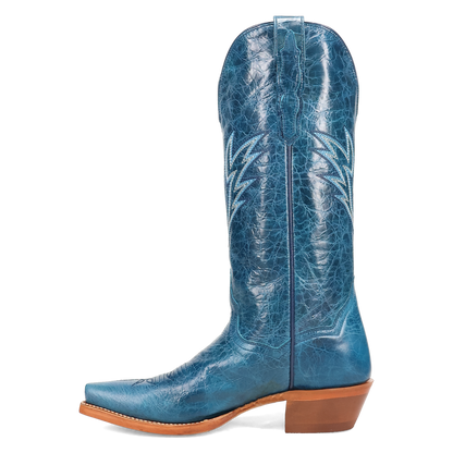 Dan Post Katy Blue Leather Boot Snip Toe