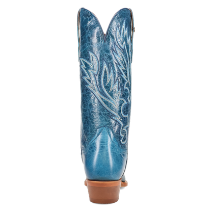 Dan Post Katy Blue Leather Boot Snip Toe