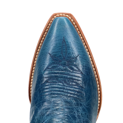 Dan Post Katy Blue Leather Boot Snip Toe