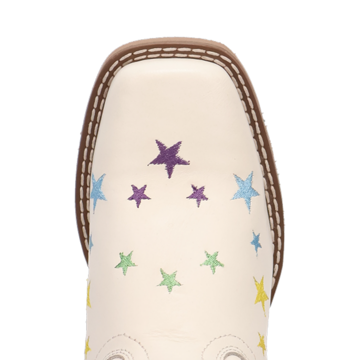 Dan Post Starlett White Square Toe