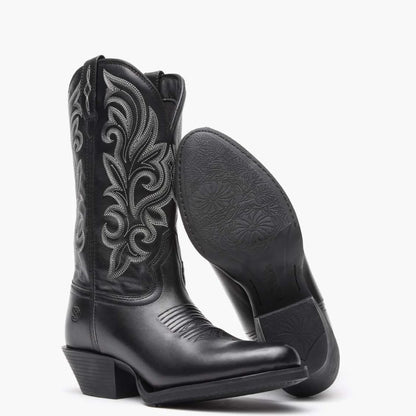 Durango Womens Shyloh Distressed Black R Toe
