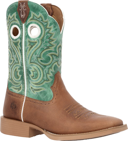 Durango Shyloh 10" Square Toe Mocha/Jade Green