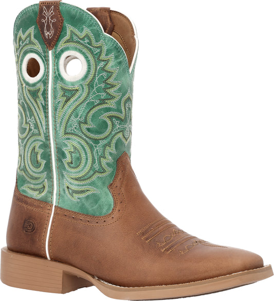 Durango Shyloh 10" Square Toe Mocha/Jade Green