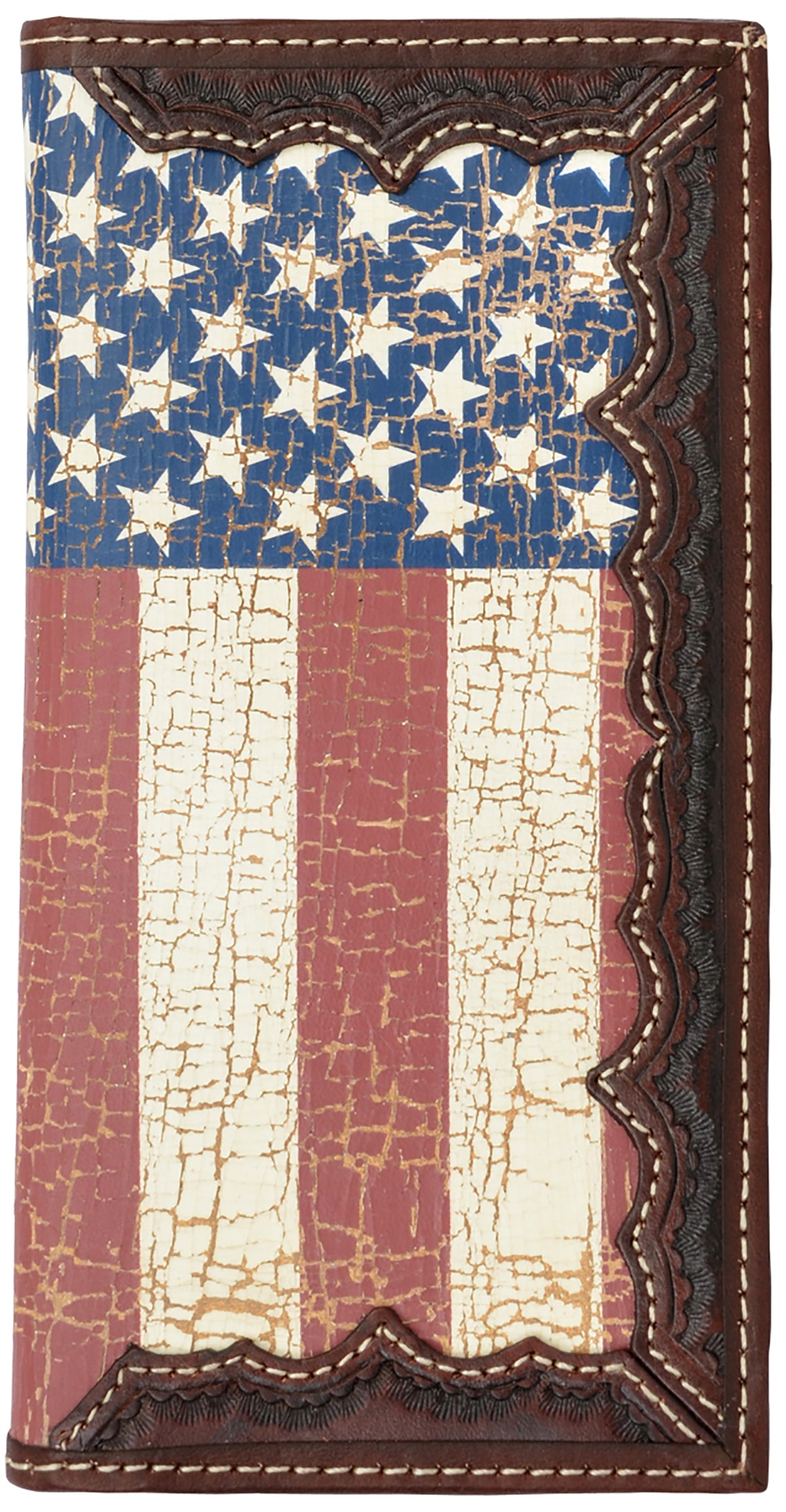 3D Distressed Flag Rodeo Wallet