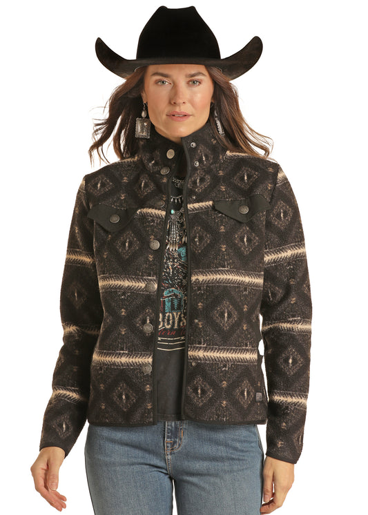 Rock & Roll Aztec Berber Sherpa Jacket