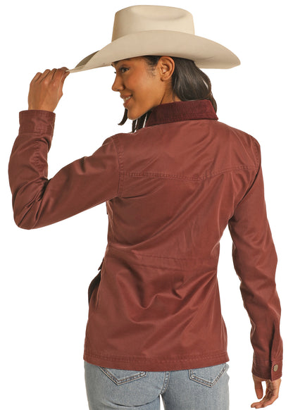 Rock & Roll Burgundy Corduroy Jacket
