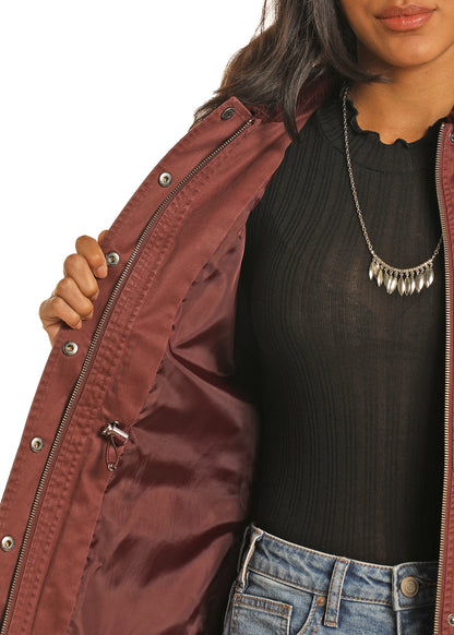 Rock & Roll Burgundy Corduroy Jacket