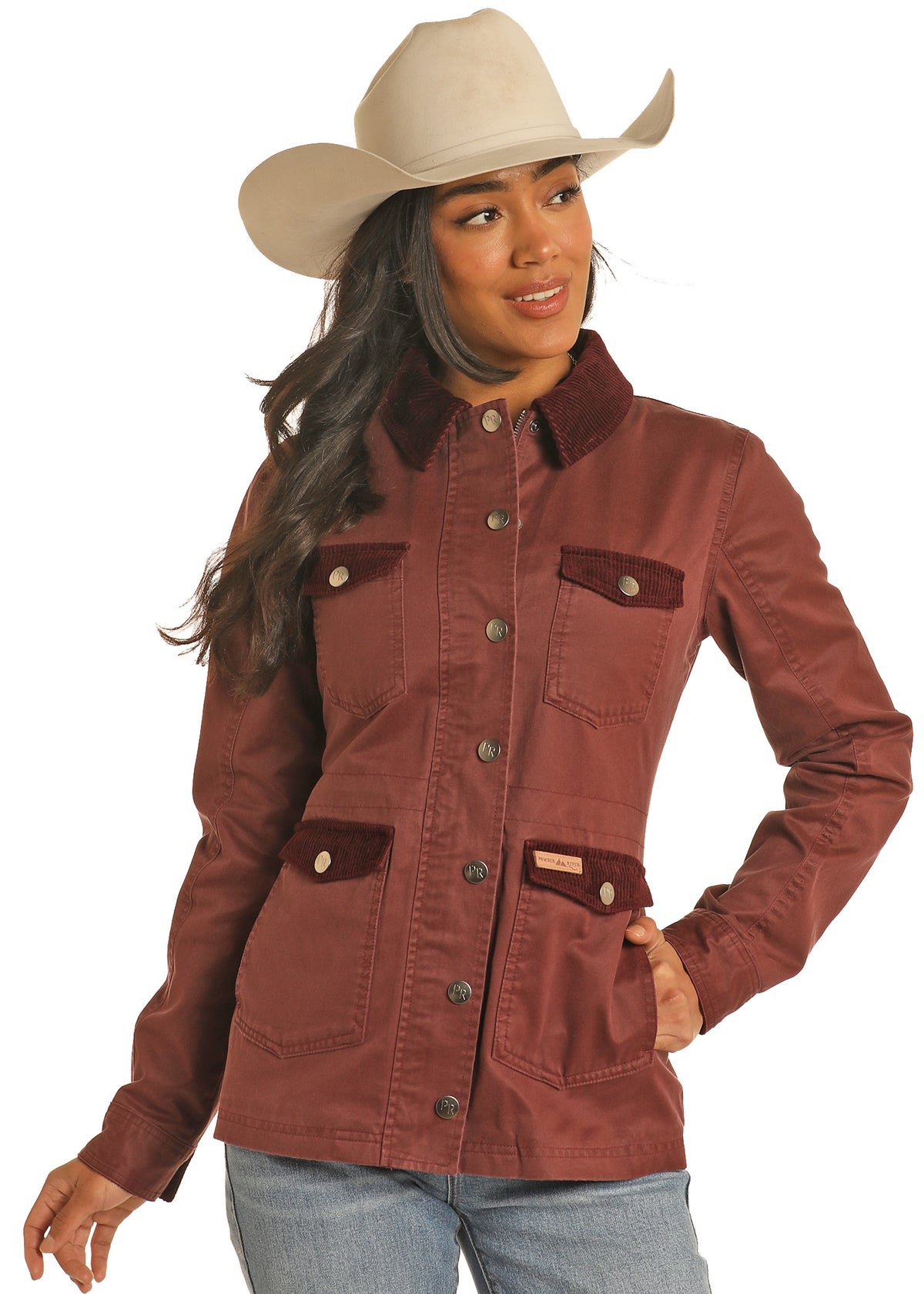 Rock & Roll Burgundy Corduroy Jacket
