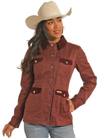 Rock & Roll Burgundy Corduroy Jacket