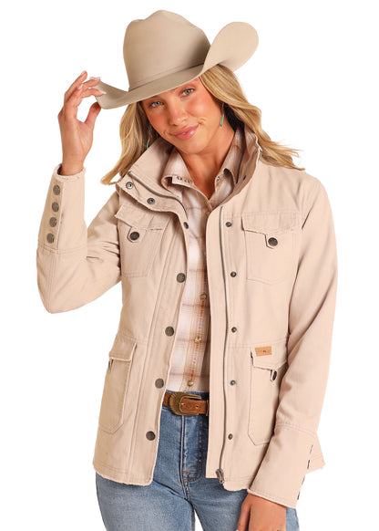 Rock & Roll Canvas Jacket Beige