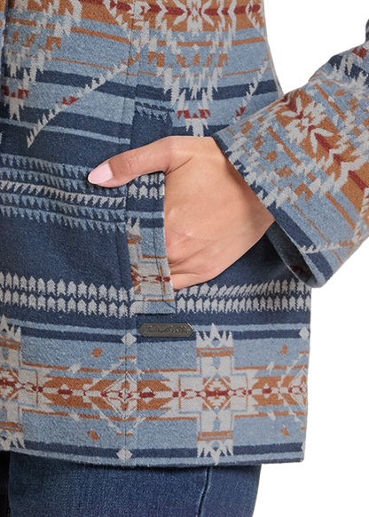 Panhandle Slim Aztec Short Coat Navy