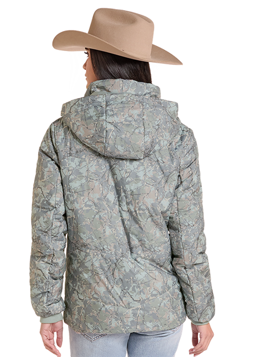 Powder River Camo Puffer Jacket Moss Green