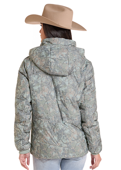 Powder River Camo Puffer Jacket Moss Green