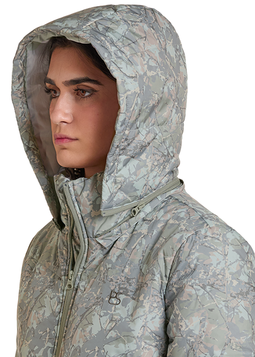 Powder River Camo Puffer Jacket Moss Green