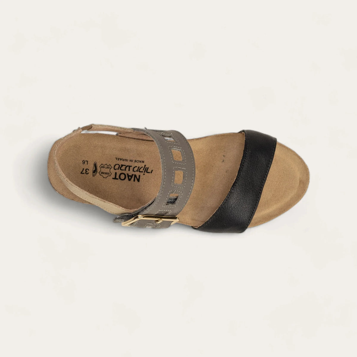 Naot Dynasty Soft Black Grey Beige Combo