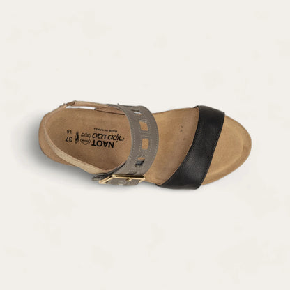 Naot Dynasty Soft Black Grey Beige Combo