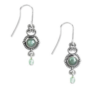 Silver Forest Silver & Aventurine with Dangle Earrings