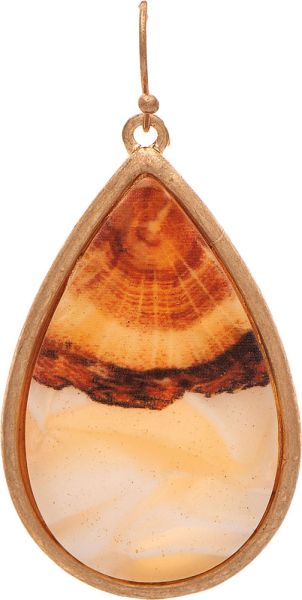 Rain Desert Sand Shell Earring