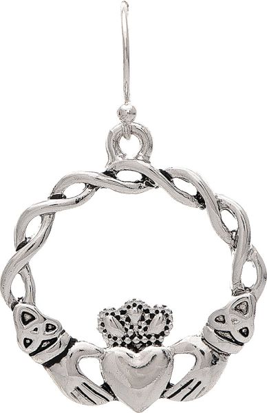 Rain Claddagh Earring