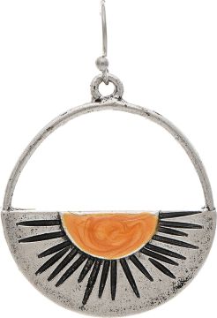 Rain Silver Sun Horizon Earring