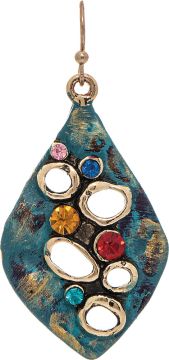 Rain Blue/Teal Multi Gem Earring