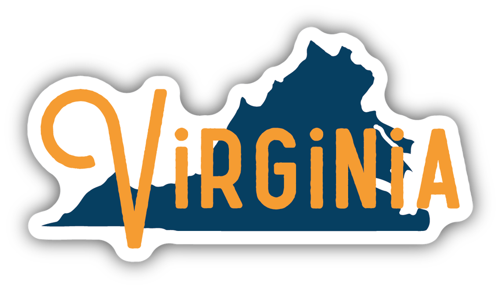 Stickers Northwest Virginia State Name