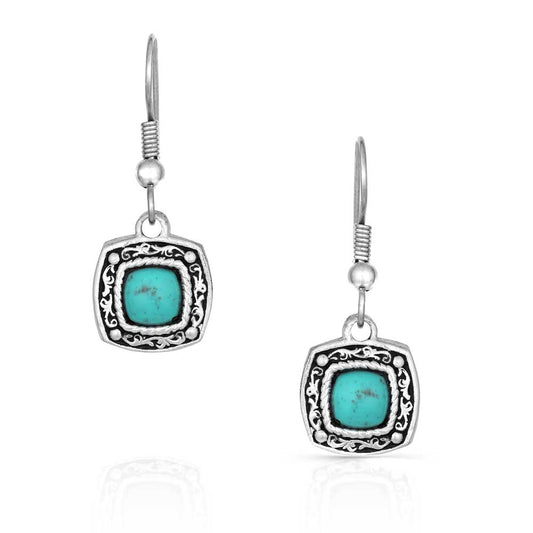 Montana Antique Silver/Turquoise Earrings