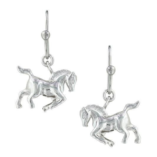 Montana Cowboy Way Horse Earrings