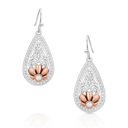 Montana Rose Gold Bitterroot Earrings