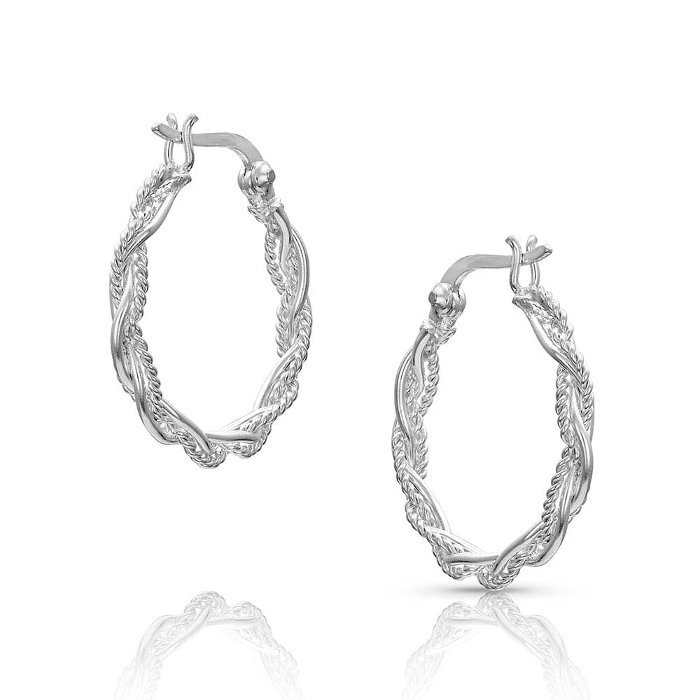 Montana Braided Rope Hoop Earrings