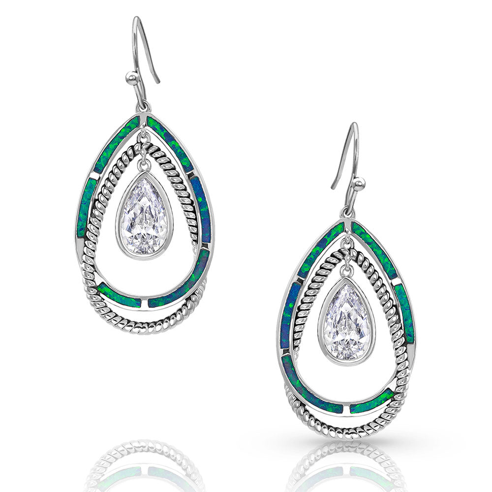 Montana Opal Ribbons Teardrop Earrings