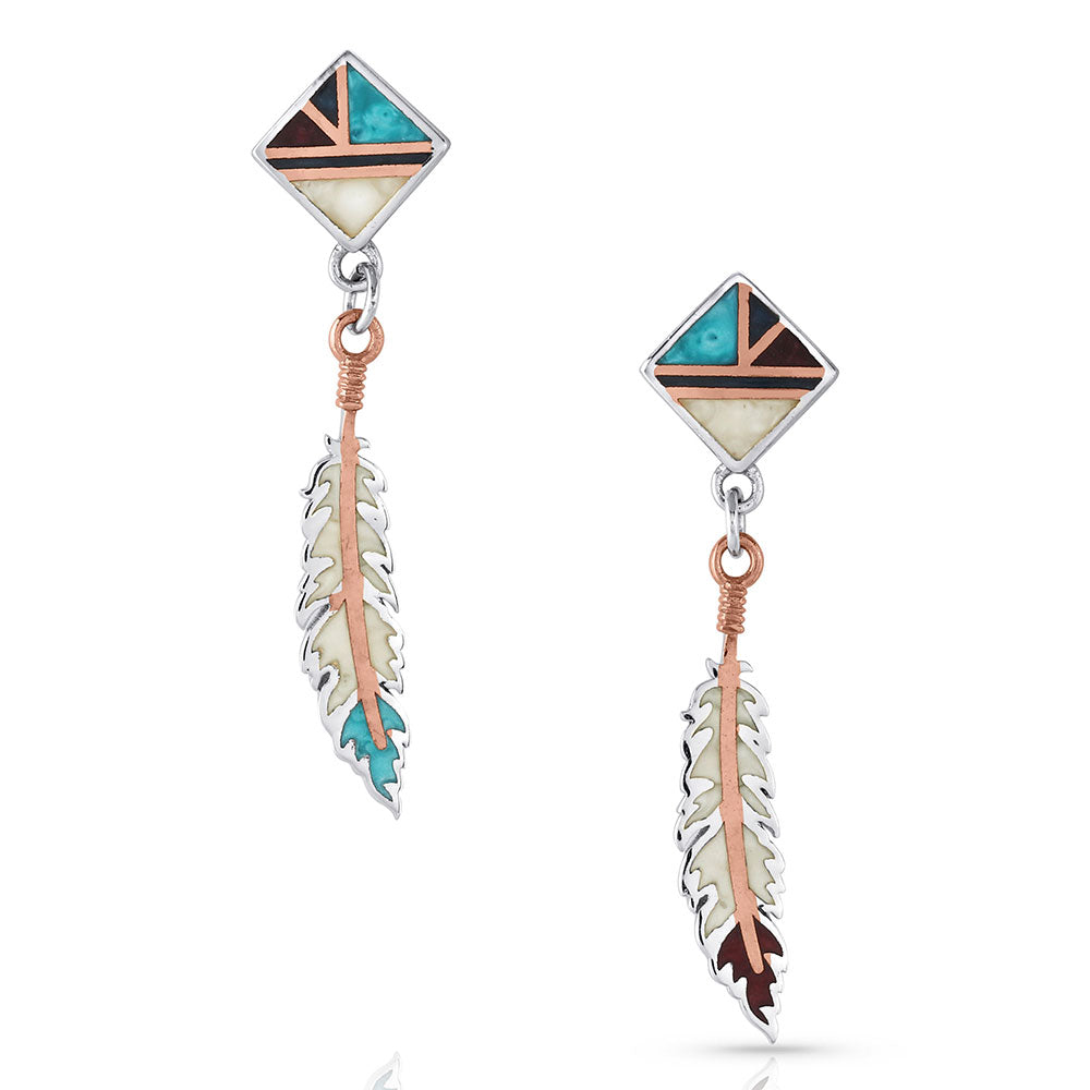 Montana American Legends Feather Earrings