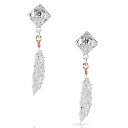 Montana American Legends Feather Earrings