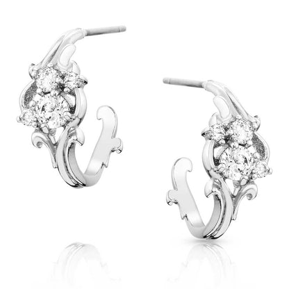 Montana Fiery Ice Flower Earrings