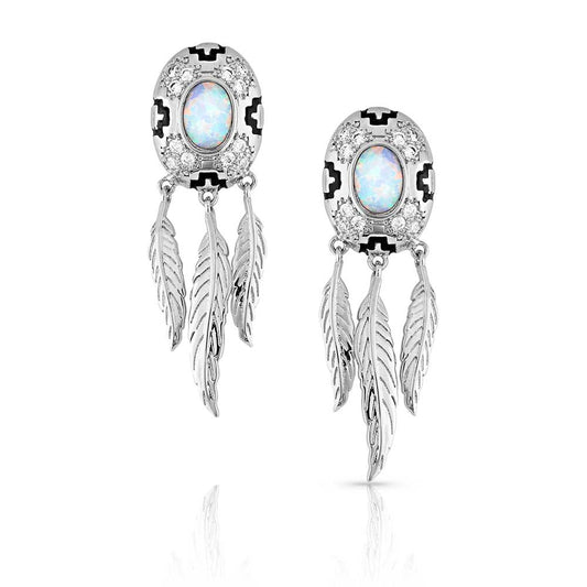 Montana Devine White Opal Earring