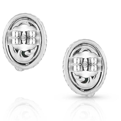 Montana Silver World's Feather Turqoise Earrings