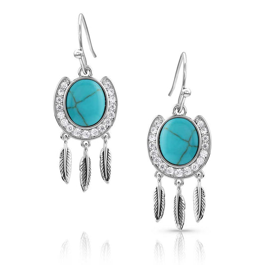 Montana Catching Luck Horseshoe Earrings