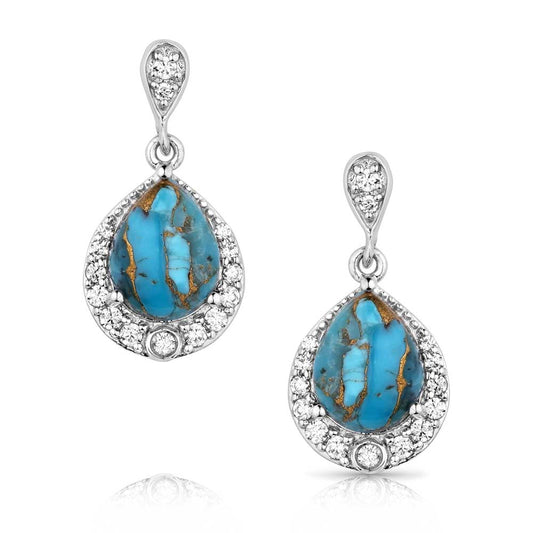 Montana Blue Rivers Turquoise Earrings