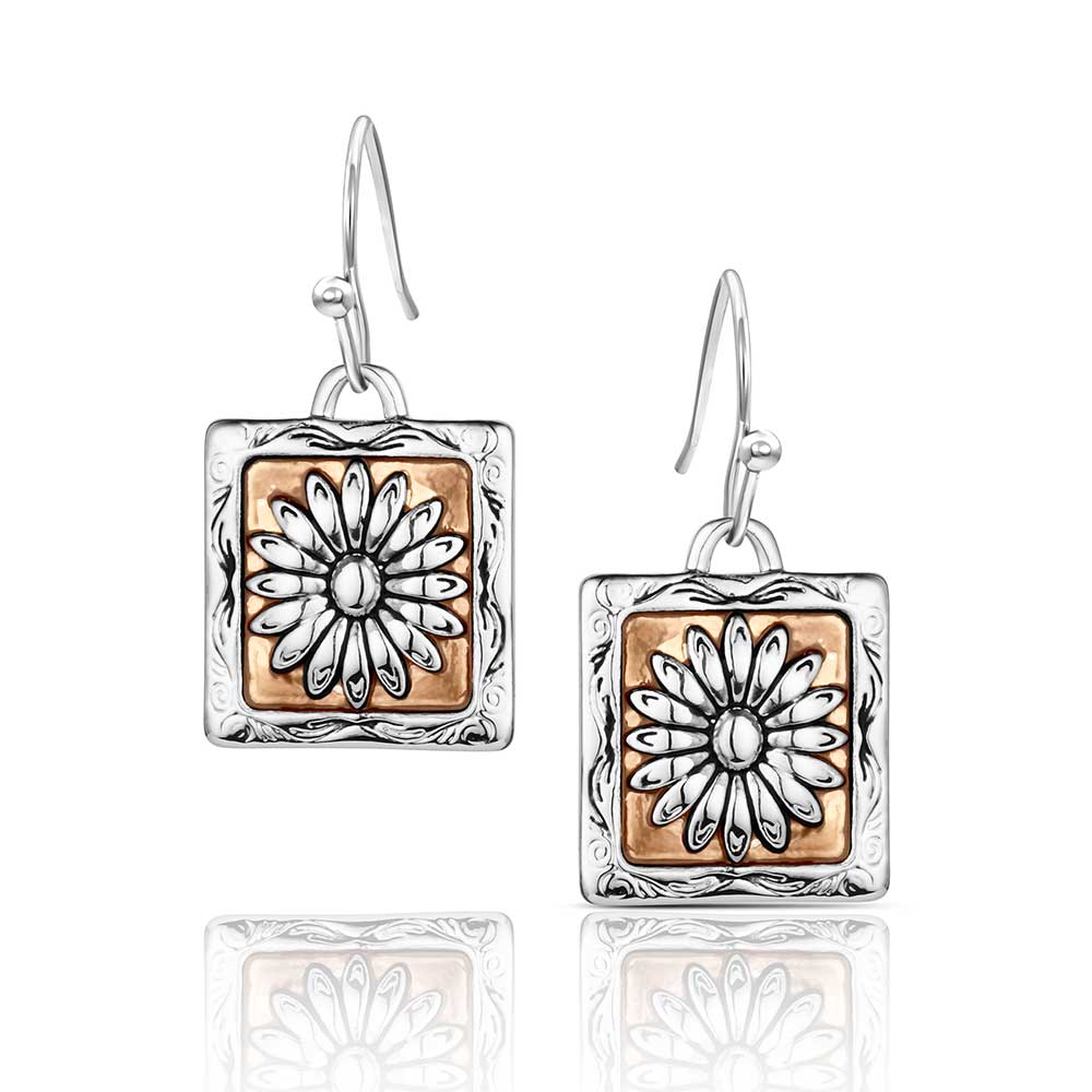 Montana Ranch House Floral Earrings