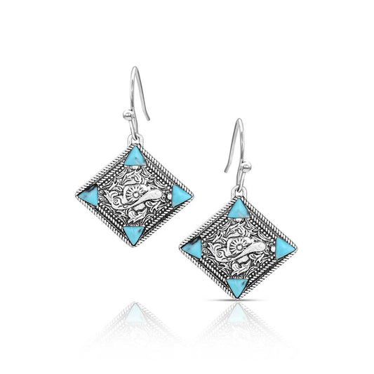 Montana Bluebell Charm Turquoise Earrings