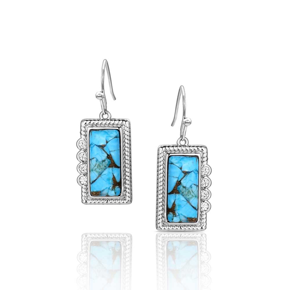 Montana Summer Rain Turquoise Earrings