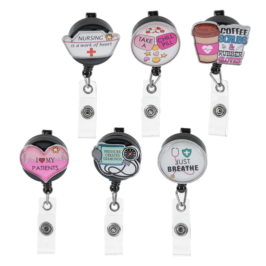 Ganz Nurses Badge Retracting Badge Clip