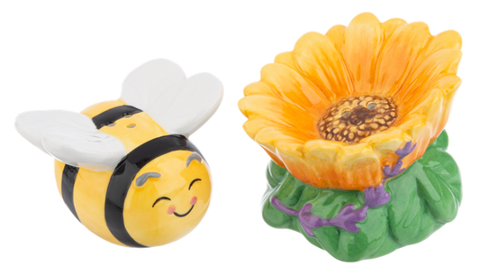 Ganz Bee & Flower Salt and Pepper Shakers