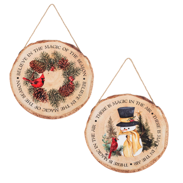 Wood Slice Ornaments