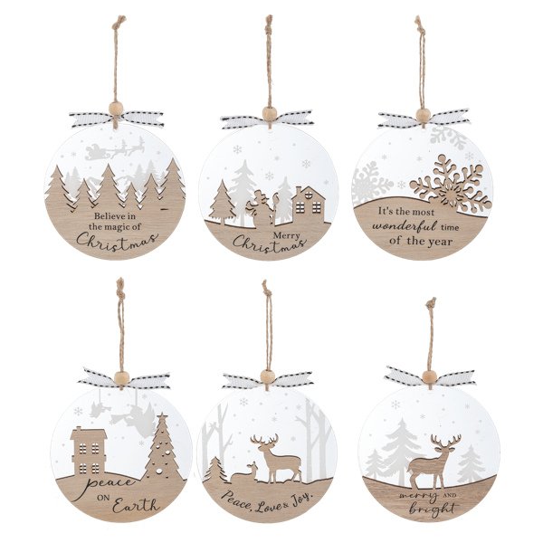 Lasercut Outdoor Scene Ornaments