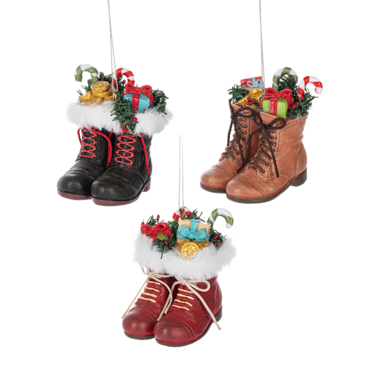 Filled with Joy Boot Ornaments